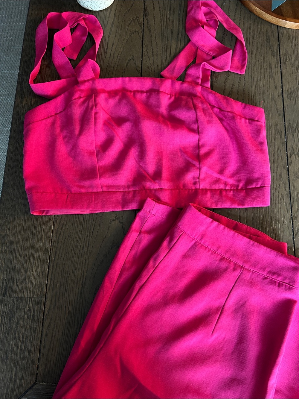 Hot Pink Jumpsuit Two Piece Set